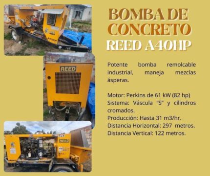 Bomba de Concreto REED A40HP